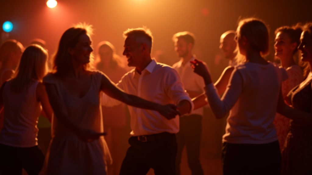 Dancers enjoying a social event